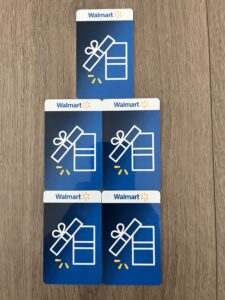 $100 Walmart Gift Cards (5) To Be Given Away From The Shelby Store.
