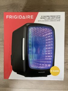 Frigidaire 6 Can Mini Fridge With LED Light Door 
